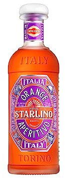 Starlino Arancione Aperitivo, 750mL | Delizioso su Ghiaccio o in un Negroni o in un Manhattan | Aggiungi al tuo Scaffale con lo Shaker, il Cocktail Bicchieri e Accessori Cucina | Grado Alcolico 17%