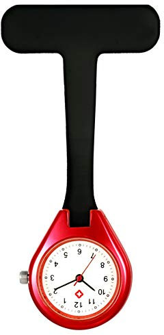Avaner Krankenschwester Uhr Schwesteruhr Silikon: Analog Quarzwerk Pflegeruhr Ansteckuhr mit Clip Hanging Medical Taschenuhr FOB Uhr für Krankenschwester Arzt Doktor