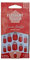 Elegant Touch Luxe Looks Hard 2 Get Red and Clear Glass Stiletto Nails