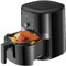 AINUOO Heißluftfritteuse 4L Air Fryer, 55dB Heissluft Fritteusen mit Digitalem LED-Touchscreen, Transparentes Sichtfenster, 2-4 Portionen,Rezepte auf Deutsch,ohne Öl Antihaft Einfache Reinigung, 1600W