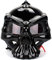 Motorrad Totenkopf Helm ECE Zertifiziert Vintage Erwachsene Open-Face Motorradhelme Retro Halbhelm für Roller Moped Herren und Damen Unentbehrlich für Motorradbegeisterte Black,M=57-58CM
