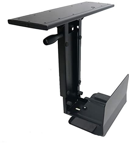 TOMYEUS CPU Stand Portable CPU Holde CPU Holder Heavy-duty Wall-mounted Pc Mainframe Bracket Office Under-counter Mainframe Tower Hanger Mobile CPU Stand