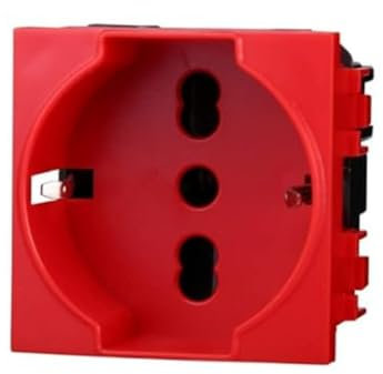 PRESA SCHUKO ROSSO 2P+T 16A