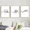 LACETS Allah Sabr Arabische Kalligraphie Islamische Wandkunst Leinwanddruck Schwarz-Weiß-Poster Muslimische Wandbilder Schlafzimmerdekor-Ohne Rahmen