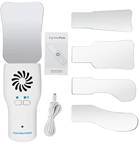 CEEBUS Dental Photography Mirrors Occlusal Mirror,Orthodontic Imaging LED Fog Free Photo Mirror High Stainless Steel Cavity Obervation Reflector