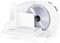 Nueva Cortadora de Carne eléctrica Cortadora de Pan Cortadora de Salchichas Plegable Espesor de Corte 0-15 mm 100 W, Incl. Cuchillo Jamonero, Cuchillo INOX 170Mm