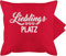 Kissenbezug - Statement Kissen mit Sprüchen - Lieblingsplatz - weiß - 50 x 50 cm - Rot - an meinen mann bedruckte+kissen+mit+spruch spruch mein kuschelkissen lieblingsplatz+kissen kissenhülle