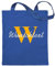 Personalisierter Stoffbeutel - royalblau - mit Initial und Name - Wunschtext individuell personalisiert - Einkaufsbeutel - Markttasche - Strandtasche - Einkaufstasche - Geschenk - Frau - shopping