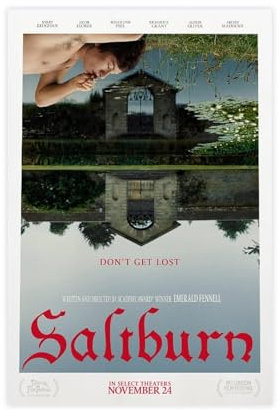 DEZARO Saltburn Filmposter auf Leinwand, Wandkunst, Dekordruck, Bild Gemälde für Wohnzimmer, Schlafzimmer, Dekoration, ungerahmt, 30 x 45 cm