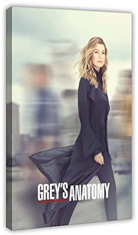 Grey's Anatomy 1 Leinwand-Poster, Wandkunst, Dekordruck, Bild, Gemälde für Wohnzimmer, Schlafzimmer, Dekoration, Rahmenstil, 60 x 90 cm