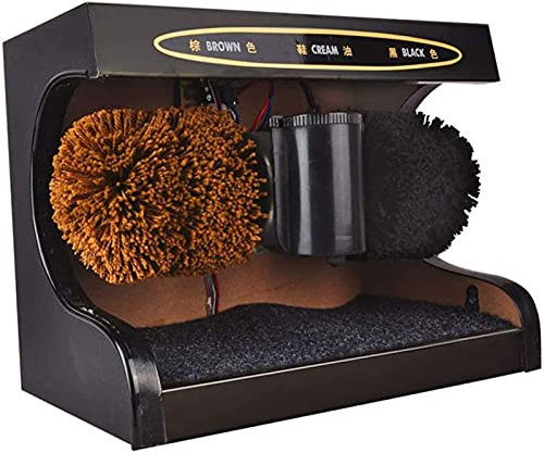 Cireuses de chaussures électriques Cireuse de chaussures électrique à la maison, petite machine automatique de cirage de chaussures en cuir en métal, kit d'entretien du cuir pour un usage domestique