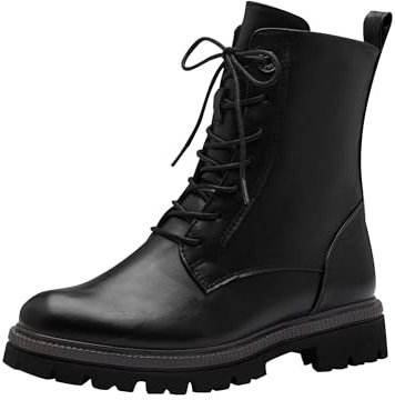 Marco Tozzi Damen Lace Boot Flat 2-25207-43 Stiefelette, Black, 36 EU