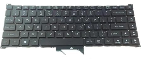 fqparts Replacement Tastiera del Computer Portatile per for Acer Predator Triton 300SE PT314-52S Nero Layout Inglese Americano