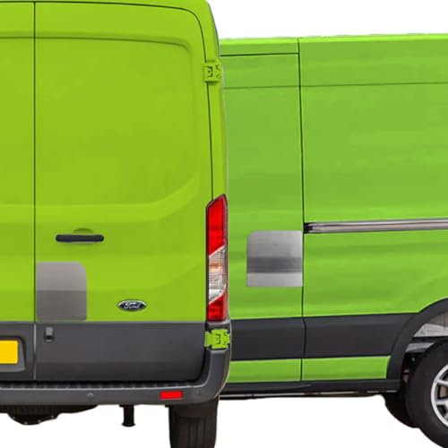 Ford Transit MK8 Anti-Drill Plate Security Shield Guard Side Sliding and Rear Door Combo Kit for 2014 Onwards Anti-Theft Lock Protector