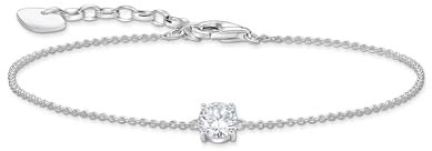 Thomas Sabo Armband mit weißem Zirkonia-Anhänger 925 Sterlingsilber A2156-051-14