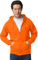 TICTEX Felpa con Cappuccio Unisex | Giacca in Pile Misto Pesante per Uomo e Donna | Giacca in Felpa con Cappuccio e Cerniera | Giacca Estiva Leggera | Arancia, L