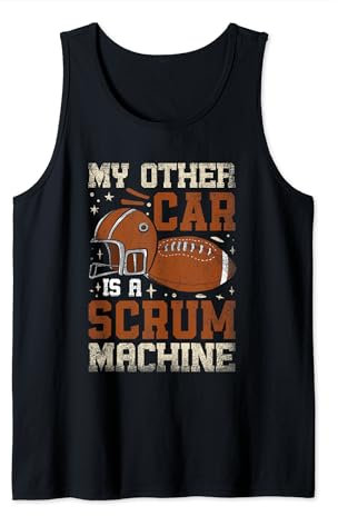 Mein anderes Auto ist ein Scrum Machine Rugby Tank Top