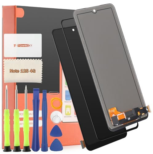 TGHongKy Pantalla para Xiaomi Redmi Note 12S 4G Pantalla Reemplazo para Redmi Note 12S 4G Pantalla Táctil LCD Reemplazo Pantalla Táctil Digitalizador Asamblea de Reemplazo con Herramientas - [Negro]