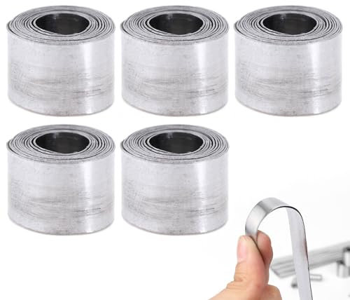 Blei Blatt Rolle,Angeln Weiches Blei,Bleiblech,Bleiband,Zubehör für Angelausrüstung,Angeln Gegengewicht Bleiblechrolle,Hochreines Bleiblech,Tragbares Bleiblech 5 Rollen 0.6mm Tokaneit
