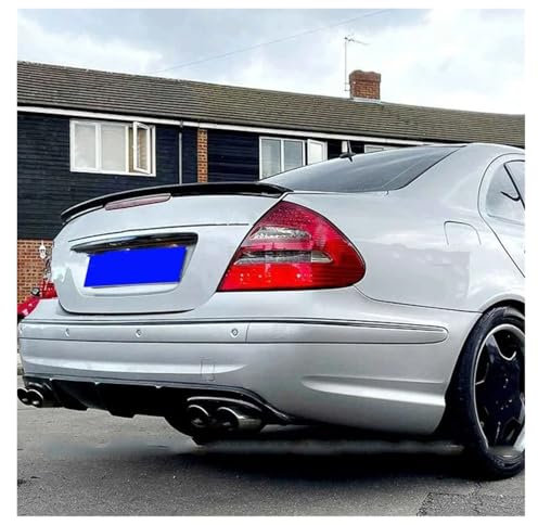 Auto Heckspoiler Für Benz W211 2002-2009 W211 E-Klasse E200 E260 Autoheckflügel ABS-Kunststoffmaterial Autoheckflügel Farbe Heckspoiler Auto Heckflügel Spoiler(Unpainted Primer)