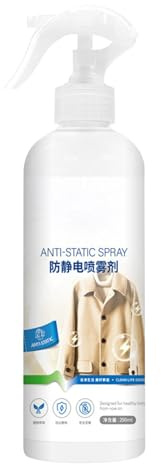 Antistatic Spray for Clothes, Static Remover and Adhesive Spray, Anti-Static Spray for Natural Hair, Anti-Milling Spray for Furniture, Hair, Clothes, Car