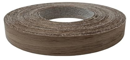 HKVTVCYPYA Rouleau de Bandes de Chant en placage de Bois de Noyer Noir pré-collé, Ruban adhésif thermofusible for la rénovation de Meubles(5cmx15m)