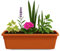 TECHZOCO Jardinera de plástico sin plato, Balconera plástico, Macetero para Jardín, Fabricado en Polipropileno, Apto balcón, Patio, Interior/Exterior, 50 cm Largo x 15 cm Alto x 18 cm Fondo, Terracota