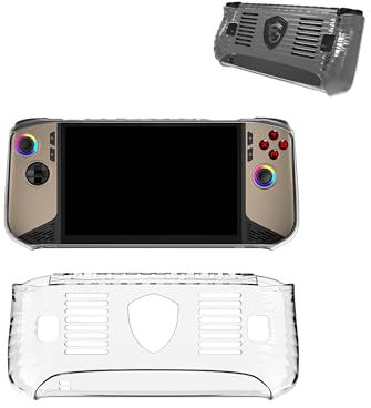 Protective cover for MSI Claw 8 AI+ Gaming Handheld 8 inch, Soft Case for claw 8AI+ with Stand, Shockproof and Drop-Resistant, Transparent