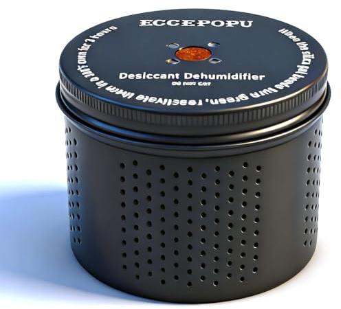 Gun Safe Dehumidifier, 200g Silica Gel Desiccant Canister Dehumidifier for Safe & Cabinets(1 Unit)