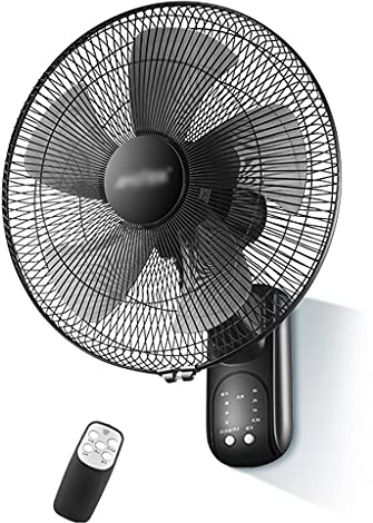 Aioneer Wall Mount Fans-16/18 Inches-5 Fan Blades-3 Speed Wall-Mounted Electric Fans, Household Restaurant Wall-Mounted Fans, Wall Industrial Shaking Head Fans, Strong Wind-With Transformer-18 in