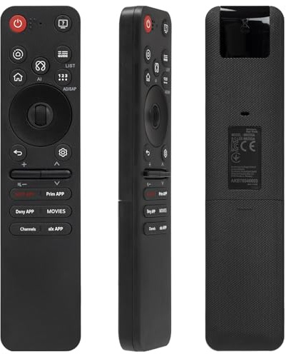 Mando a Distancia Magic Voice MR25GA Compatible con LG Magic 2025 Smart TVs con LG MR19BA/MR20/21/22/23/24/25GA Series, Incluye Voz Al, Puntero y Botones de Acceso rápido