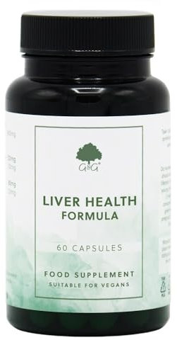 Liver Health Formula | 60 Vegan Capsules | Amino acids and Vitamins Designed to aid Natural Liver Function | G&G Vitamins