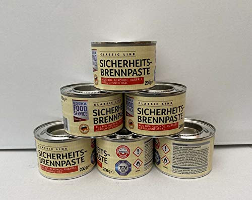 Euro-Flame Dose Sicherheitsbrennpaste x 200g Brennpaste Qualitätsprodukt Euro-Flame für Warmhaltebehälter