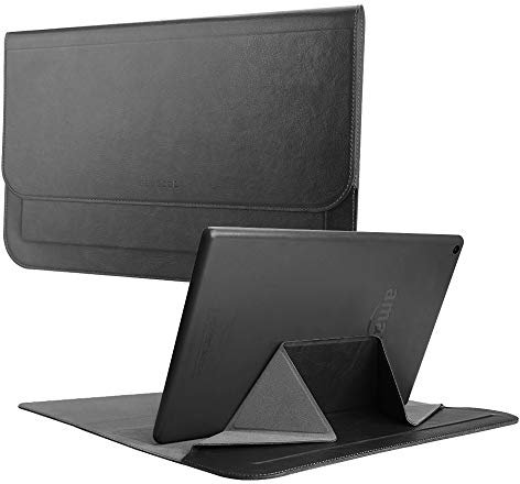 CASEBOT Tasche für Das Neue Fire HD 10 Tablet (7. / 9. / 11. Generation - Modell 2017/2019 / 2021) - Dünne Leichte Origami Schutzhülle, Schwarz
