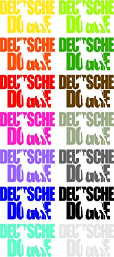 Aufkleber Schriftzug Deutsche Dogge