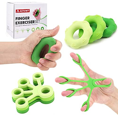 Handmuskeltrainer & Fingertrainer 6er Set,Handtrainer Ring & Unterarm Trainingsgerät aus Silikon für bessere Fingerkraft, Handkraft & Griffkraft (6 Pack)