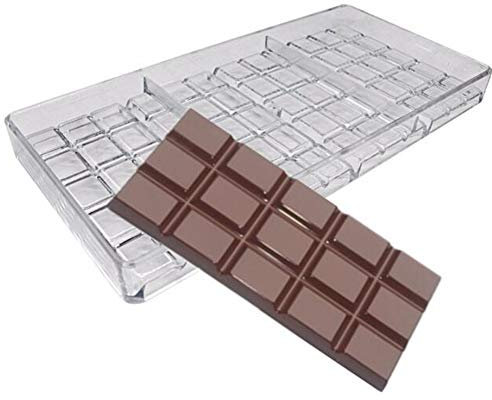 Stampi per cioccolatini in policarbonato per stampini a forma di barretta per cioccolatini, stampi per torte, caramelle, teglia da forno, utensili da cucina per fai da te (B)