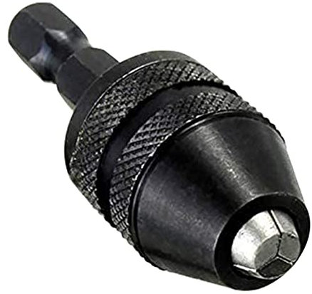Hex Shank Keyless Chuck Collet Capacity 0.3-3.6mm Keyless Drill Chuck Conversion Tool for Electric Screwdriver Drill Adapter Micro Drill Bit Chuck Conversion