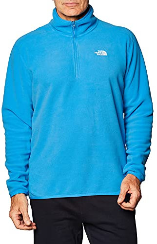 The North Face M 100 Glacier 1/4 Zi Felpa, Uomo, Clear Lake Blue, XL