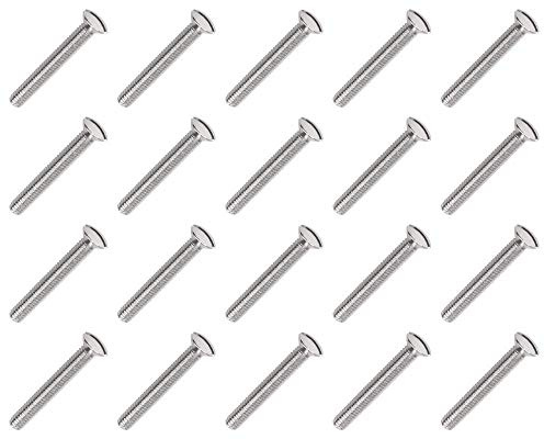 M3.5 x100mm Long Electrical Machine Screws for Light Switch Plug Socket x20