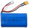Batterie 7,4 V 2000 mAh Huina 1580 1583 18184 en métal pour pelleteuse S1582 580 S16800 2 broches XT30 2S
