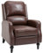 HOMCOM Poltrona Relax Reclinabile 90° e 150° Manuale per TV, Soggiorno, Camera, Design Moderno in Pelle 73x86x104cm