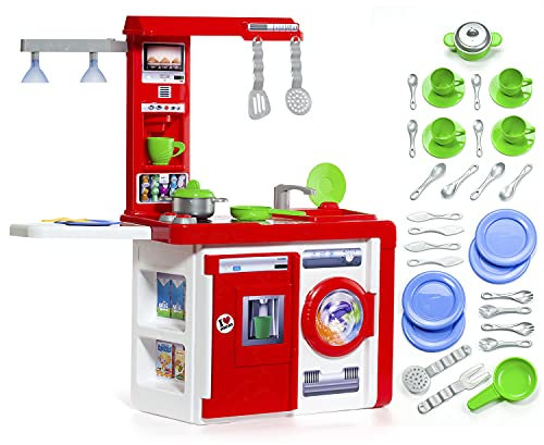 Cocina de Juguete Molto Kitchen con lámpara + Set de Accesorios
