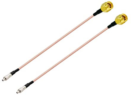 Vecys Cavo SMA Maschio a TS9 Femmina Cavo Prolunga Antenna 4G LTE Cavo Coassiale RF RG316 15CM / 6 Pollici per 3G 4G LTE MiFi Router Hotspot Wireless Wi-Fi Mobile Modem USB WiFi (2 pcs)