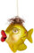 BUTLERS handbemalte Christbaumkugel aus Glas mit Anhänger (1 Stück) Fisch - Hang ON, Christbaumschmuck, Weihnachtsdeko