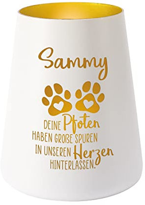 private grief Trauerlicht mit Gravur - Trauergeschenk für Tierbesitzer