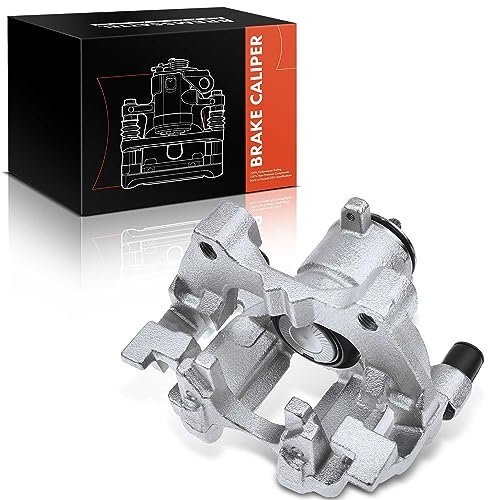 Frankberg Bremssattel Bremszange Hinten Rechts mit Halter (Lochabstand Halterung 90mm) Kompatibel mit Golf VII Golf Alltrack A3 T-R.O.C K.a.r.o.q TT Q2 Replace# 344837