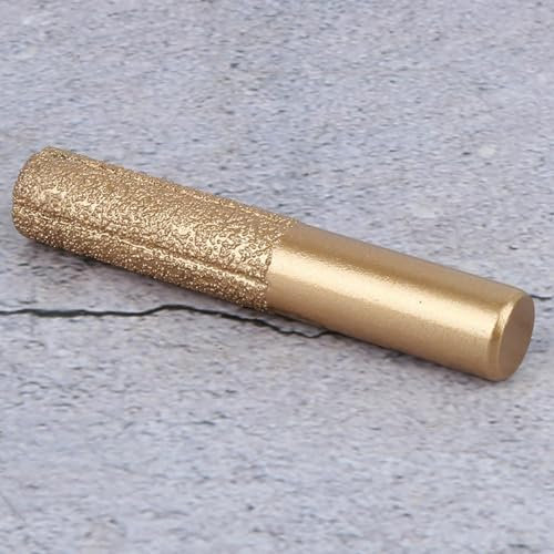 Granit-Fräser, Diamant-Fräser, Gelöteter Diamant-Profilrad-Fräser, Goldener Gerader Schaft für Quarzstein-Marmor-Nahtmesser(12.7*13.5*75mm)