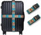 2 Stück Koffergurt Kreuzgurt Personalisiert Grün Gepäckgurt Einstellbare(200cm x 5cm) Kofferband Einzigartiges Koffergurte Reisezubehör Travel Luggage Strap(2 x Grün)