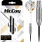 McCoy Darts D6019 Marksman | Premium 90% Wolframstahl Spitze Dartpfeile Set | Silber 24g